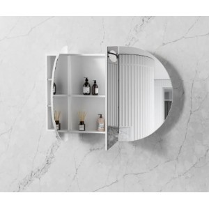 Bondi Satin White Shaving Cabinet 1200